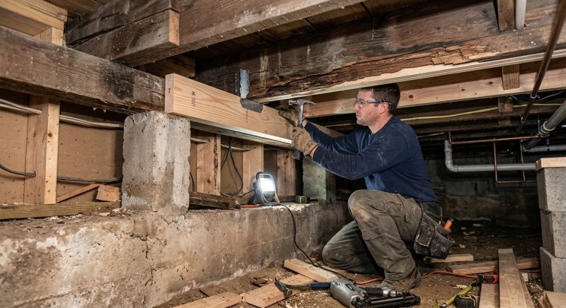 Basement Joist Repair in Conroe, TX