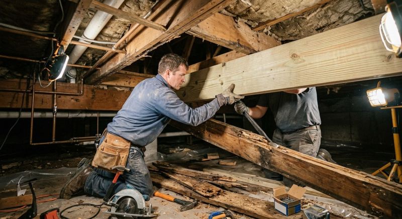 Ceiling Joist Repair in Wilmington, NC