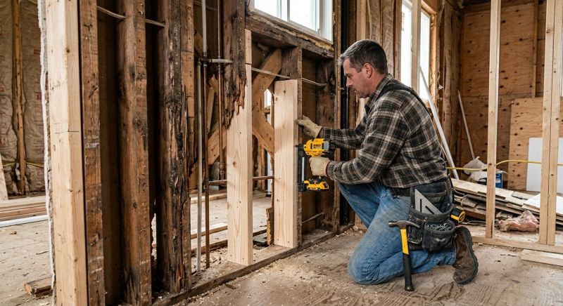 Damaged Framing Replacement in Conroe, TX